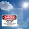 Signmission Caution Do Not Enter If Alarm Is Sounding Danger Sign, Plastic, 10in W x 7in L, 2PK OS-2PACK-DS-P-710-L-2128 - alternate 4